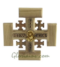 God Bless Jerusalem Cross 